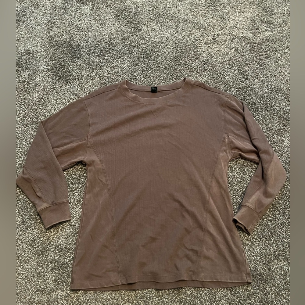 Brown target long sleeve